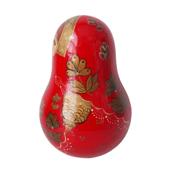 Vintage Russian Roly Poly Chime Doll - Picture 3 of 6